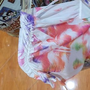 Poema Tan Collared Tie Blouse